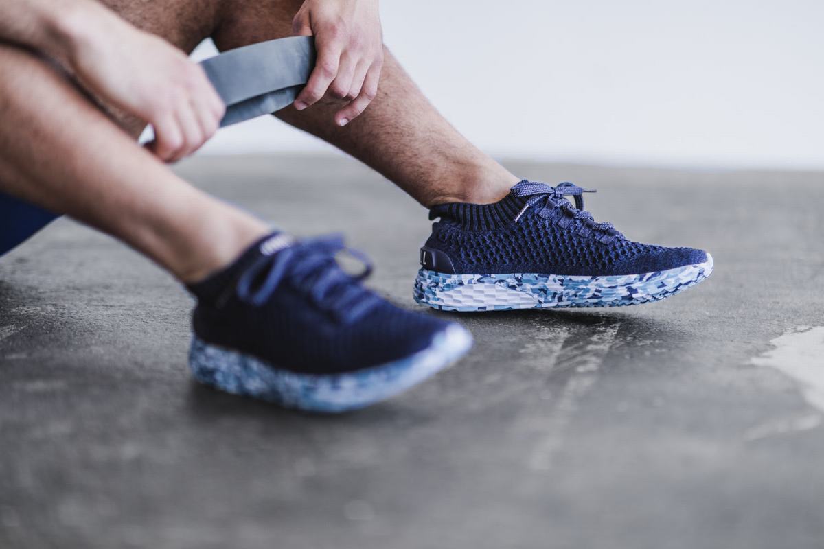 Nobull Knit Runner Men's Running Shoes Navy | Australia (TA0652)